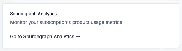 Sourcegraph Enterprise Portal analytics